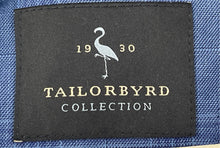 Load image into Gallery viewer, Tailorbyrd Mens Blue Plaid Print Long Sleeve Two-Button Blazer Size 40L
