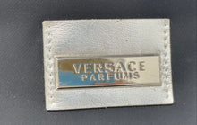 Load image into Gallery viewer, Versace Parfums Womens Black Detachable Strap Outer Pocket Lined Tote Bag
