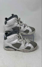 Load image into Gallery viewer, Nike Boys Air Jordan 6 Retro Gray White Lace-Up Sneaker Shoes Size 1Y
