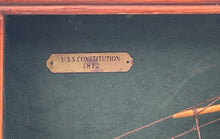 Load image into Gallery viewer, USS Constitution 1812 Replica Ship Wall Decor Hanging Shadow Box Nautical Frame
