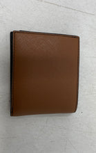 Load image into Gallery viewer, Michael Kors Mens Brown Saffiano Leather Credit Card Bifold Wallet With Box

