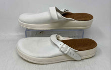 Load image into Gallery viewer, Fly Flot Womens White Leather Slip-On Clog Sandals Size EUR 41
