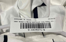 Load image into Gallery viewer, DKNY Womens Black White Printed Cotton Poplin Collared Shirt Dress Sz 10 w/ Tags

