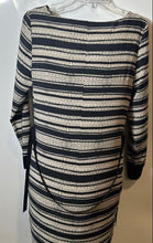 Load image into Gallery viewer, Armani Exchange Womens Black &amp; White Striped Long Sleeve Shift Dress Size 8
