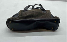 Load image into Gallery viewer, Loulou De La Falaise Womens Brown Black Corduroy Leather Trim Satchel Handbag
