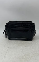 Load image into Gallery viewer, Calvin Klein Womens Black Leather Inner Pockets Adjustable Strap Crossbody Purse
