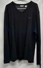 Load image into Gallery viewer, Calvin Klein Mens Black Cotton Long Sleeve V-Neck Pullover T-Shirt Size XL
