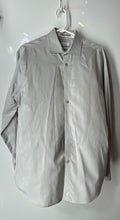 Load image into Gallery viewer, Calvin Klein Mens Gray Long Sleeve Collared Regular Fit Dress Shirt Size 16.5
