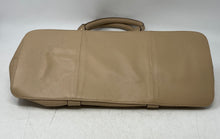 Load image into Gallery viewer, Sophia Visconti Womens Beige Leather Detachable Strap Zip Top Satchel Purse
