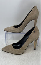 Load image into Gallery viewer, Calvin Klein Womens Brady Beige Leather Pointed Toe Slip-On Pump Heels Size 7
