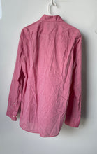 Load image into Gallery viewer, Hugo Boss Mens Pink Printed Cotton Long Sleeve Slim Fit Dress Shirt Size 15
