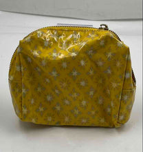 Load image into Gallery viewer, Authentic Tory Burch Womens Yellow Floral Print Cosmetic Bag Stained /Damaged
