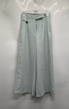 Load image into Gallery viewer, Zara Womens Green Pleated Front Pockets Wide-Leg Ankle Pants Size XS
