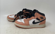 Load image into Gallery viewer, Nike Kids Air Jordan 1 Mid 555112-603 Blush Black White Sneaker Shoes Size 5Y
