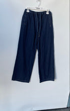 Load image into Gallery viewer, Zara Womens Blue Denim Medium Wash Drawstring Waist Wide-Leg Jeans Size M
