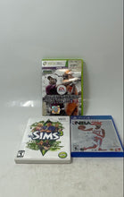 Load image into Gallery viewer, Lot Of 3 Tiger Woods PGA Tour 13 The Sims 3 &amp; NBA 2K21 Mixed Variety Video Games
