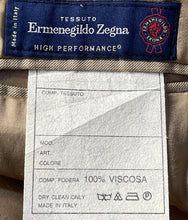 Load image into Gallery viewer, Ermenegildo Zegna Mens Brown Long Sleeve Two-Button Blazer Size 35
