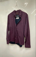 Load image into Gallery viewer, Michael Kors Mens Purple Paisley Long Sleeve Slim Fit Button-Up Shirt Size L
