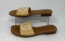 Load image into Gallery viewer, Franco Sarto Womens Beige Open Toe Slip-On Slide Sandals Size 9.5
