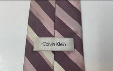 Load image into Gallery viewer, Calvin Klein Mens Multicolor Striped Adjustable Long Formal Designer Tie
