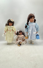 Load image into Gallery viewer, Lot Of 3 Pcs Kids Multicolor Open Eyes Porcelain Fashion Play Dolls
