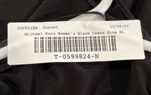 Load image into Gallery viewer, Michael Kors Womens Black Long Sleeve 1/4 Zip Maxi Dress Size XL
