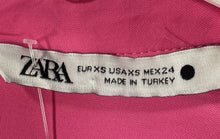 Load image into Gallery viewer, Zara Womens Pink Long Sleeve Collared Front Pocket Button-Up Shirt Size XS
