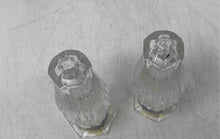 Load image into Gallery viewer, Pair Of Mikasa Clear Icicles Crystal Tableware Serving Salt &amp; Pepper Shakers Set
