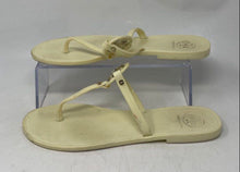 Load image into Gallery viewer, Authentic Tory Burch Womens Mini Miller Ivory Thong Sandals Size 7 M Stained
