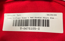 Load image into Gallery viewer, Tommy Hilfiger Womens Red Short Sleeve Pullover Hoodie Dress Size Medium
