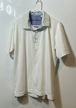 Load image into Gallery viewer, Robert Graham Mens White Short Sleeve Collared Classic Fit Polo Shirt Size Small
