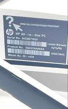 Load image into Gallery viewer, HP Model TPC-Q029-20 Monitor All-In-One PC Desktop Needs Power Cable-Not Tested
