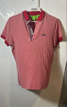 Load image into Gallery viewer, Hugo Boss Mens Red Heather Long Staple Cotton Slim Fit Polo Shirt Size Small
