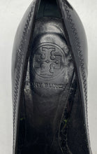 Load image into Gallery viewer, Authentic Tory Burch Womens Sally Black Wedge Pump Heels Size 7M Damaged Stained

