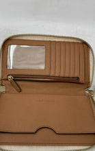 Load image into Gallery viewer, Michael Kors Womens Brown Beige Signature Print Leather Zip-Around Wallet
