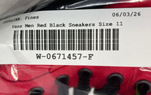Load image into Gallery viewer, Vans Mens SK8 Hi Reissue 721500 Red Black Lace-Up Mid Top Sneaker Shoes Size 11
