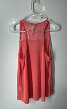 Load image into Gallery viewer, Pimkie Womens Pink Lace Sleeveless Scoop Neck Pullover Tank Top Size M With Tag
