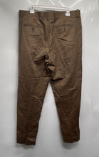 Load image into Gallery viewer, Perry Ellis Mens Brown Printed Flat Front Slash Pocket Dress Pants Size 36X30
