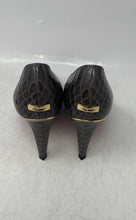 Load image into Gallery viewer, Jinny Kim Womens Dark Gray Leather Slip-On Stiletto Pump Heels Size 6.5

