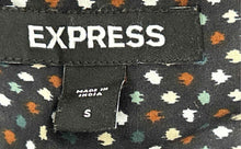 Load image into Gallery viewer, Express Mens Multicolor Dotted Long Sleeve Collared Button-Up Shirt Size Small

