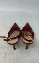 Load image into Gallery viewer, Bruno Magli Womens Red Adjustable Buckle Pointed Toe Slingback Heels Size EUR 35
