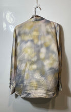 Load image into Gallery viewer, Zara Womens Gray Tie Dye Long Sleeve Collared Button-Up Shirt Size M

