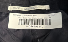Load image into Gallery viewer, Hugo Boss Mens Black Wool Long Sleeve Notch Lapel Two-Button Blazer Size 40L
