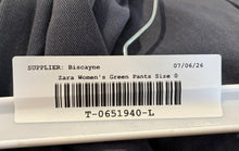 Load image into Gallery viewer, Zara Womens Gray Flat Front Pockets Stretch Straight Leg Cargo Pants Size 0

