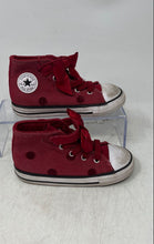 Load image into Gallery viewer, Converse Girls Chuck Taylor All Star 1V Hi A15143F Red White Sneaker Shoes Sz 9
