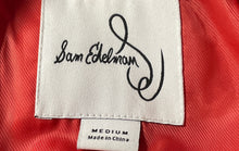 Load image into Gallery viewer, Sam Edelman Womens Pink Peak Lapel Double-Breasted Blazer Size Medium
