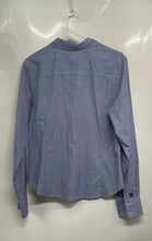 Load image into Gallery viewer, Calvin Klein Jeans Mens Blue Cotton Long Sleeve Collared Button-Up Shirt Size L
