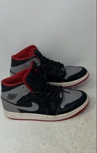 Load image into Gallery viewer, Nike Mens Air Jordan 1 Mid DQ8426-006 Black Gray Red Sneakers Shoes Size 10.5
