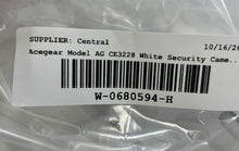 Load image into Gallery viewer, Acegear Model AG-CE3228 White Security &amp; Surveillance Camera No Tested
