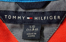 Load image into Gallery viewer, Tommy Hilfiger Mens Multicolor Striped Printed Short Sleeve Polo Shirt Size L/G
